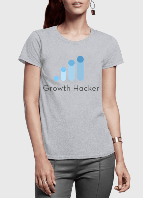 Growth Hacker Half Sleeves Women T-shirt
